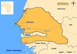 Carte Sénégal